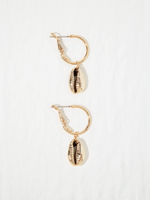 Aerie Puka Shell Huggie Earrings