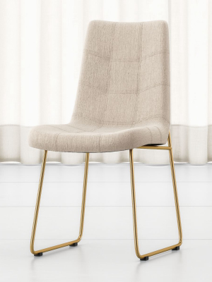 Naomi Dempsey Flax Tufted Dining Chair