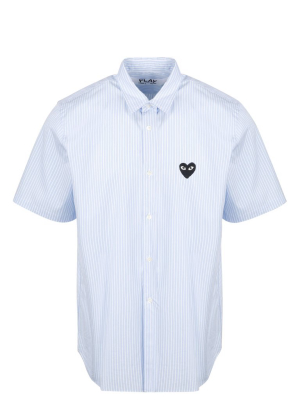 Comme Des Garçons Play Striped Short-sleeve Shirt