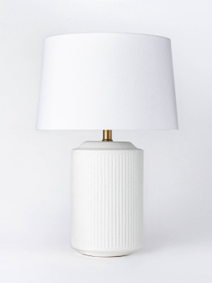 Ceramic Assembled Table Lamp White - Threshold™ Designed With Studio Mcgee