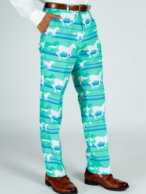 The Foal Throttle | Turquoise Derby Pants