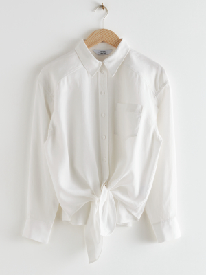 Oversized Knotted Shirt