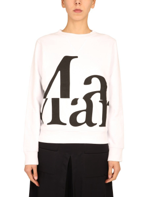 Maison Margiela Logo Printed Sweatshirt