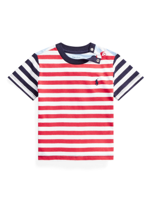 Striped Cotton Jersey Tee