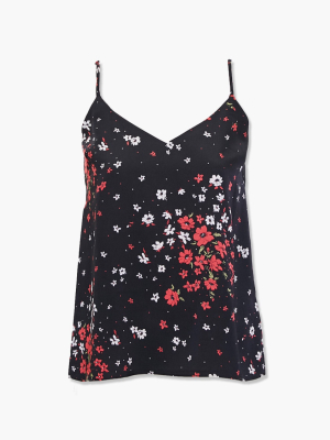 Satin Floral Print Cami