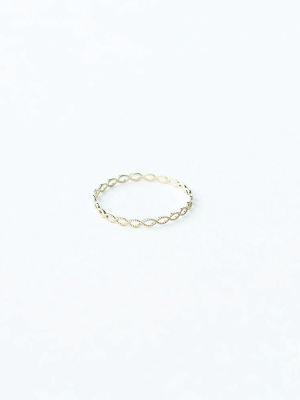 Grace Lee Beaded Marquise Eternity Ring