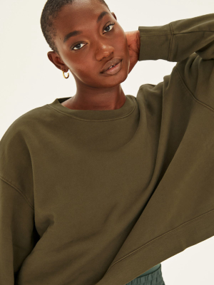 Forest Cropped Sweatshirt