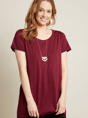 Simplicity On A Saturday Tunic In Merlot