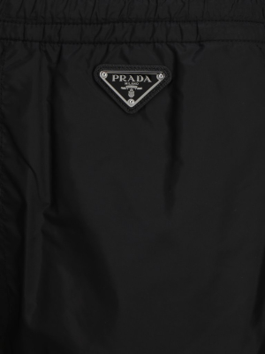 Prada Logo Plaque Pants