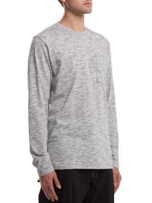 Index L/s Pocket Basic - Heather