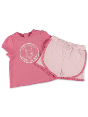 The Marc Jacobs Kids Logo Printed Two-piece Set