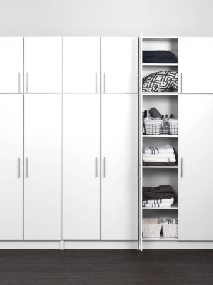 96" Elite With 6 Storage Cabinet Set White - Prepac