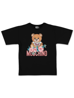 Moschino Kids Roses Teddy Bear Maxi T-shirt