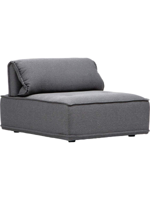 Caprice Club Chair, Charcoal