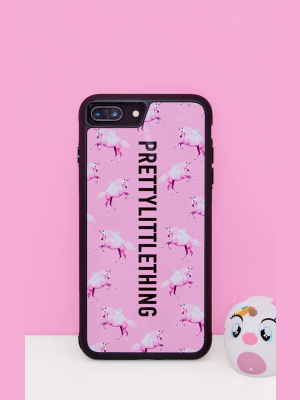 Prettylittlething Unicorn Pink Phone Case 8 Plus