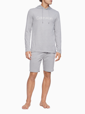 Ck Chill Heathered Logo Drawstring Hoodie