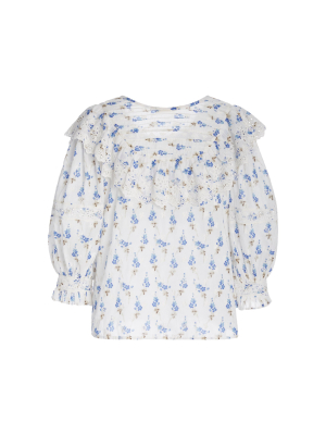 Canna Mixed-floral Cotton Top