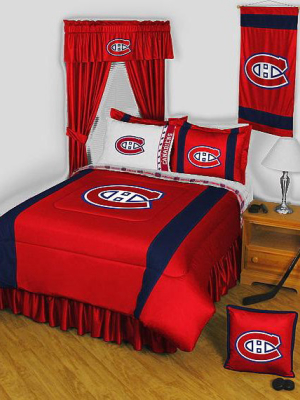 Nhl Pillow Sham Sidelines Bed Accessory - Montreal Canadiens..