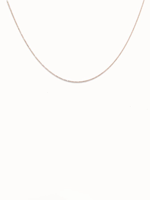 Fine Bead Choker In Rose Gold