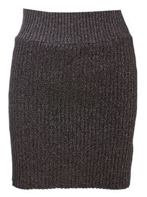 Alberta Ferretti Ribbed Mini Skirt