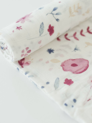 Deluxe Muslin Swaddle Blanket - Fairy Garden