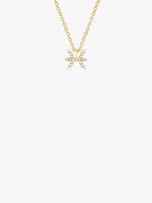 Diamond Pisces Necklace