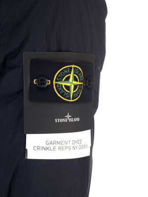 Stone Island Logo Patched Hooded Jacket