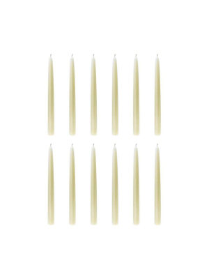 Ivory Dinner Candle 25cm, Set Of 12