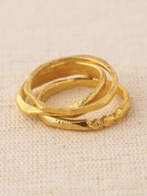 Takara Gathered Rings