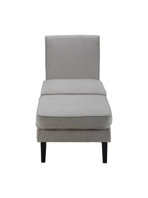 Olivia Chair And Ottoman - Adore Décor