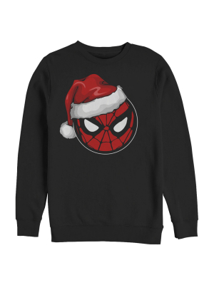 Men's Marvel Christmas Spider-man Santa Hat Sweatshirt