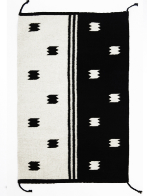 Archive New York Zapotec Black & Ivory Split Rug