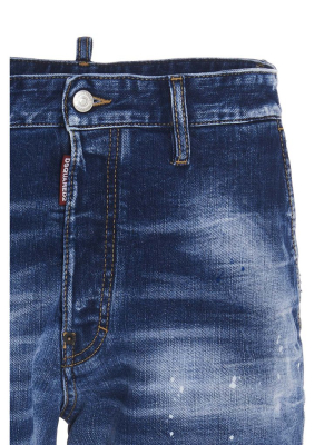 Dsquared2 Distressed Denim Shorts