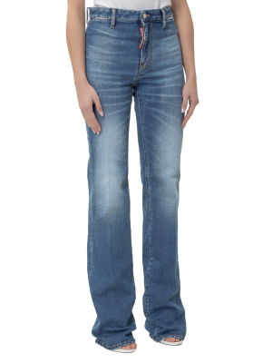 Dsquared2 Logo Patch Flared Jeans