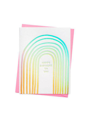 Rainbow Birthday To You Card