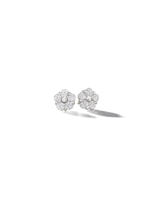 Anzia Flower Diamond Studs - Small