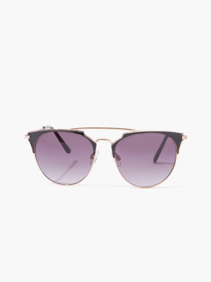 Half-rim Frame Sunglasses