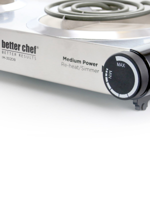 Better Chef Im-302db Stainless Steel Dual Electric Burner