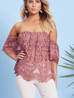 Lovers + Friends Life's A Beach Top Mauve