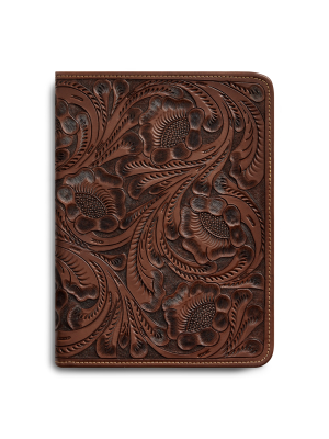 Hand-tooled Leather Portfolio