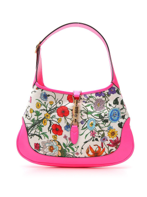 Gucci Jackie Medium Floral Print Shoulder Bag