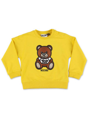 Moschino Kids Teddy Bear Embroidered Sweatshirt