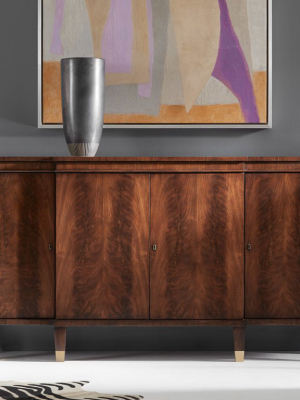 Walnut Breakfront Cabinet