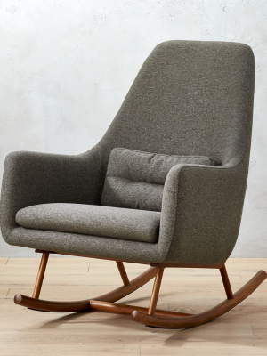 Saic Quantam Charcoal Grey Rocking Chair