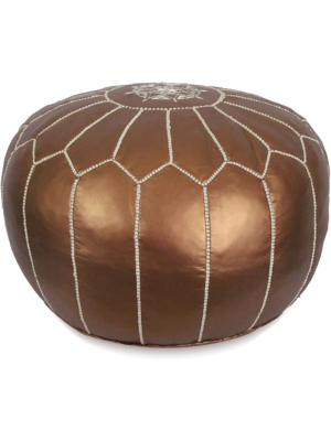 Moroccan Pouf Matte Bronze