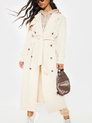 Stone Oversized Trench Coat