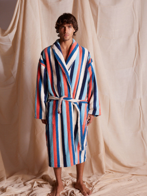 Men's Towel Robe Stripe