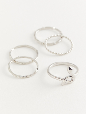 Delicate Snake Ring Set