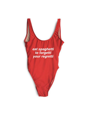 Eat Spaghetti To Forgetti Your Regretti  [swimsuit]