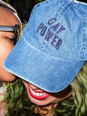 Gay Power Cap | Black Denim